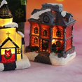 thumbnail image 3 of Houses Christmas Decorations Led Light Up Christmas Village Sets Town Scene Desktop Gift Christmas Decorations Figurines Buildings Landscape Decor Gif, 3 of 3