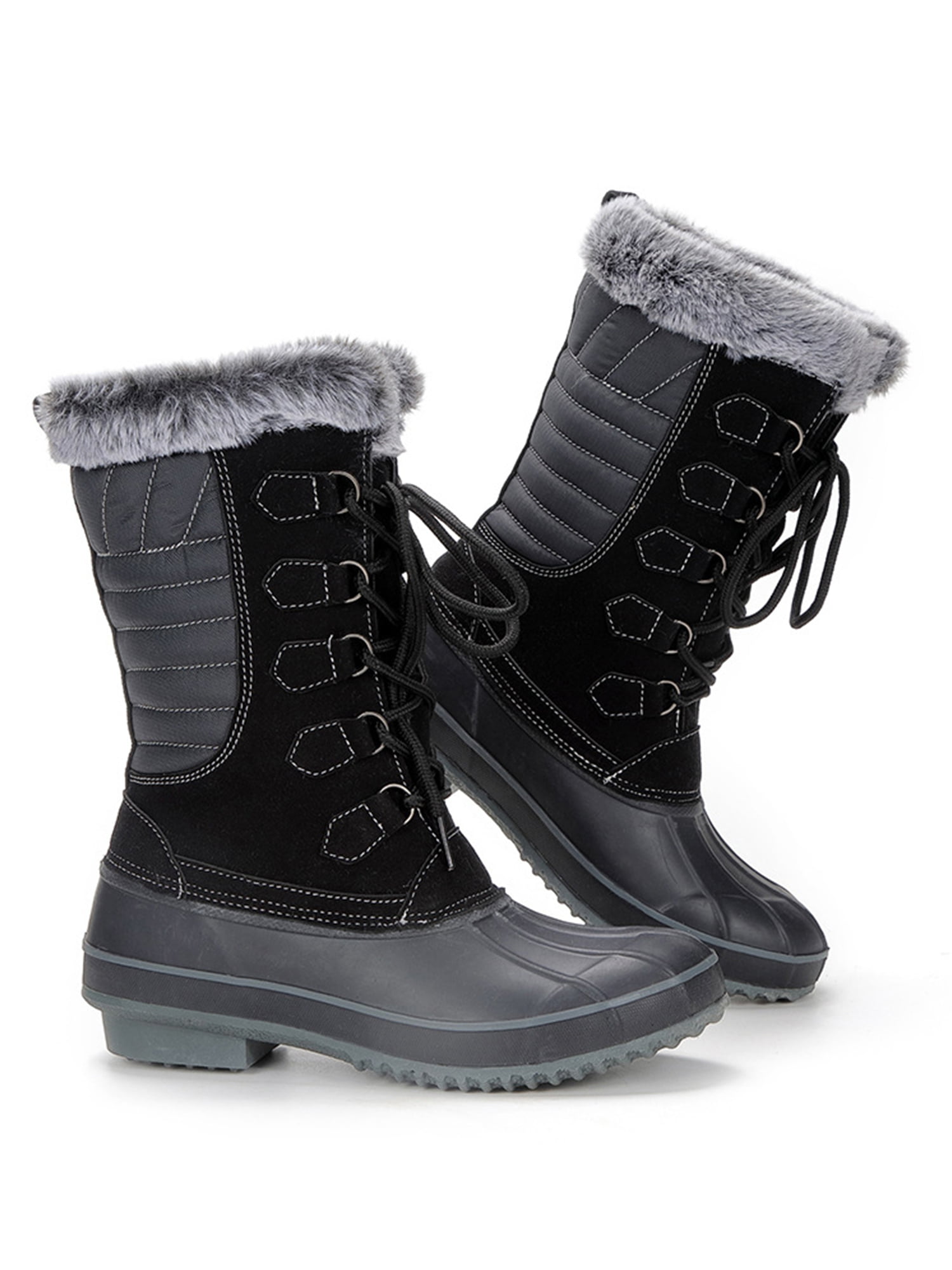 Winter Boots Fashion Women and Children Warm Boots Waterproof Non-Slip Snow Boots Mother Boots