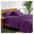 thumbnail image 2 of Twin Sheet Set - 1800 Ultra-Soft Microfiber Twin Bed Sheets - Double Brushed - Deep Pockets - Easy Fit - Extra Soft - 3 Piece Set - Bedding Sheets & Pillowcases (Twin, Plum), 2 of 9