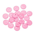 thumbnail image 1 of 20 piezas de botones de costura de resina, 12.5 mm (1/2 pulgada) botones redondos de manualidades con 2 agujeros, rosa, 1 of 6