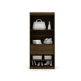 thumbnail image 4 of Manhattan Comfort Mulberry 3-Pc Wood Open Sectional Corner Closet Set in Brown, 4 of 11