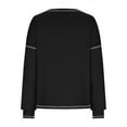 thumbnail image 3 of Oplxuo Women's Waffle Knit Long Sleeve T-Shirt 2025 Fall Loose Casual Crewneck Pullover Sweatshirts Tops, 3 of 5