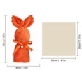 thumbnail image 4 of FEOLGEHLY Hand Towels with Pearl Strap, Easter Bunny Shaped Bathroom Face Towels, Soft and Thick Towel, Cute Towel for Bathroom, for Easter Birthday Wedding Gift, Orange, 4 of 7