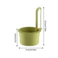 thumbnail image 3 of Sink Strainer Basket, Sink Food Catcher, Fine Mesh Faucet Hanging Strainer Prevent Clogging Kitchen Draining Basket Food Fruit Vegetable Drain Shelf Sink Storage Holder, Kitchen Appliances, Green, 3 of 9