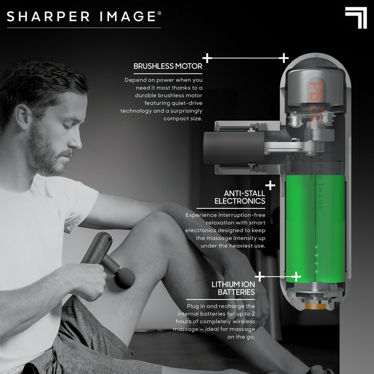 ポータブル マッスルガン SHARPER IMAGE POWER Sharper Image® Powerboost Move® Deep Tissue Portable