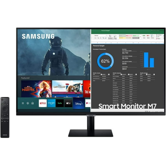 Samsung 31.5", 3840 x 2160, Black, LS32AM702UNXZA