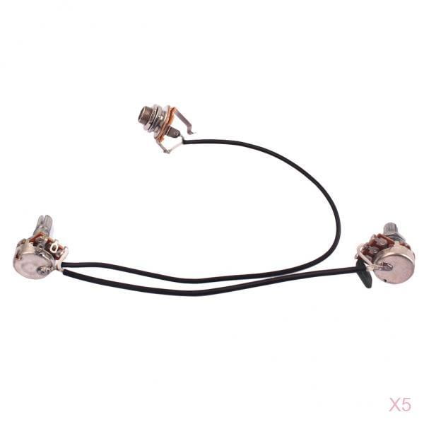 Arnés de Cableado Yuyangstore de Pastilla de Bobina Simple para Piezas de Guitarra de Caja de Ros de 3