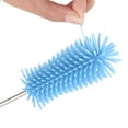 thumbnail image 4 of Nrmrqz Silicone Bottle Cleaning Brush - 14.5" Extendable Depressible Brush for Water Bottles, Cups, Mugs, Wine Glasses - Blue - Deep Cleaning with Non-Flexible Steel Shaft - Odor & Stain Resistant, 4 of 6