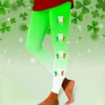 thumbnail image 2 of Mepaouo St. Patrick's Day Tights Women Shamrock Leggings High Waist Yoga Pants Trousers Sizes S-2X, 2 of 5