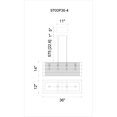 thumbnail image 3 of CWI Lighting 9700P36-4-197 4 Light Chandelier with Brown Finish, Brown Finish, 3 of 3