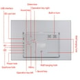 thumbnail image 4 of Heliisoer Cadre Photo Numérique Intelligent 15 Pouces, Écran TN, Scène Réglable en Musique avant d To, 4 of 9