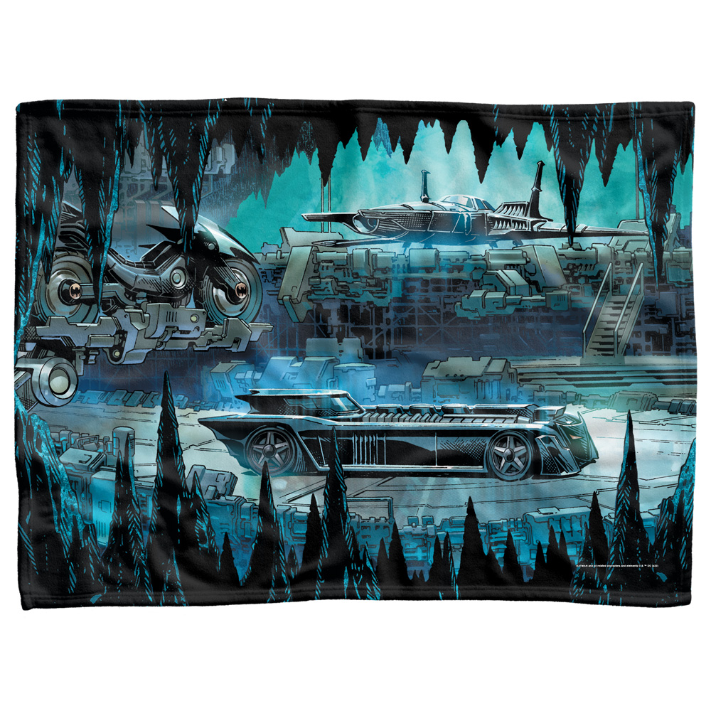 Batman Blanket, 30x40, Batman Batcave Soft Fleece Baby Blanket for