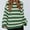 Green, variant on YHAJDS Women Casual Sweater,Women Sweaters Trendy Sweaters for Women Knit Sweater Stripe Pattern Round Neck Long Sleeve Fashion Knit Sweater for Fall Winter