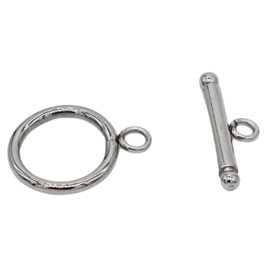 2 Fermoirs Mousqueton Rond Argent 925 - Connecteur Collier Et Bracelet DIY