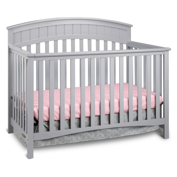 Graco Charleston 4 In 1 Convertible Baby Crib Pebble Gray