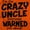 Orange, variant on Crazy Uncle Family Relative Warning Men's Big & Tall Crewneck Sweatshirt Brisco Brands 2X