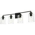 thumbnail image 2 of Living District Ronnie 4 Light Black And Clear Bath Sconce, 2 of 6