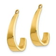 thumbnail image 2 of 14K Yellow Gold Earring J-Hoop Women'S 20 mm 5 Polished Jackets, 2 of 3