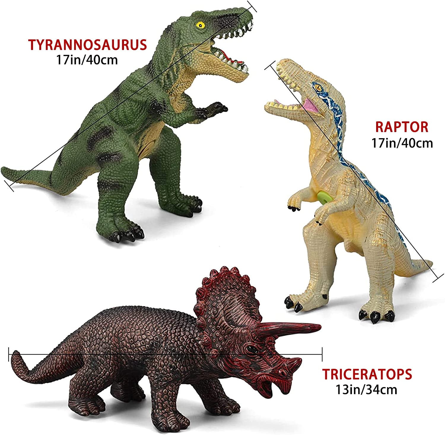 Buy GGfuny 6 Piece Jumbo Dinosaur Toys for Kids and Toddlers, 1317