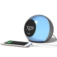 thumbnail image 4 of iHome Radio despertador con altavoz Bluetooth y lámpara que cambia de color, carga USB y altavoz para el hogar, la oficina o el dormitorio (IBT29BX6), 4 of 5