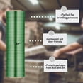 thumbnail image 3 of SSBM Green Tinted Stretch Wrap 18 Inch x 1500 Feet 8 Rolls 63 Gauge Hand Shrink Film for Storing Bundling Moving Pallets, 3 of 4