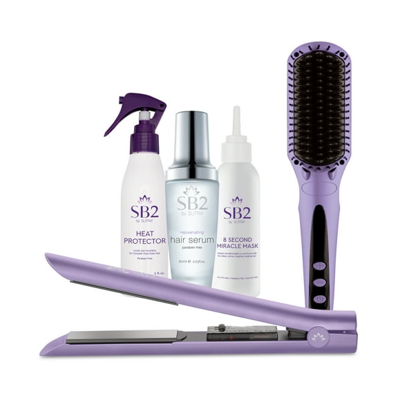 Sutra Beauty 5-Pc. Heat Brush and Ceramic Flat Iron Set, Created for Macy's