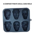thumbnail image 3 of Agiferg Birthday Gift 6 Pirate Skull Ice Lattice Skull Baking Cake 3D Three-dimensional, 3 of 9