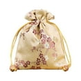 thumbnail image 1 of Brocade Jewelry Bag Drawstring Chinese Style Embroidery Chinese Style Embroidery Dustproof Wedding Gift Organizer Party Favors Bags Dust Cover Pack Gold, 1 of 9