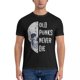 thumbnail image 5 of Camisetas vintage de calavera punk rockera, camisetas de algodón puro con cuello redondo, camisetas de manga corta con la frase "Old Punks Never Die", idea de regalo., 5 of 6
