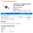 thumbnail image 2 of Fuel Tank Cap - Compatible with 2003 - 2010 Pontiac Vibe AWD 2004 2005 2006 2007 2008 2009, 2 of 2