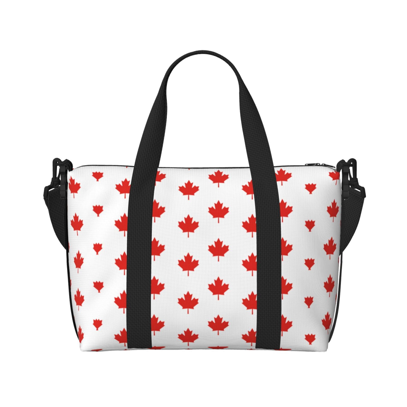 Travel Duffel Bag Canada Maple Leaf Sports Tote Gym Bag Shoulder Weekender Overnight Bag For Women Men