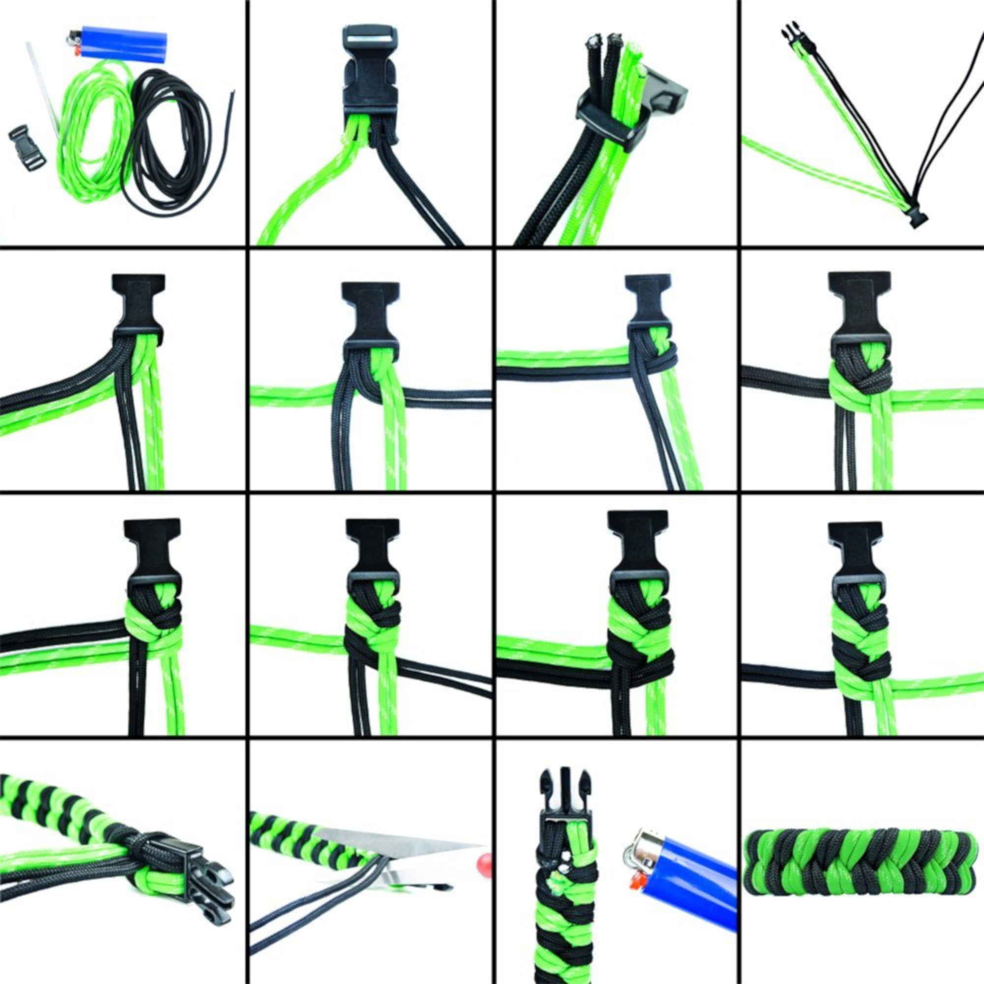 Paracord bracelet instructions with buckle deals