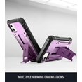 thumbnail image 4 of Poetic Étui de Protection Antichoc Double Couche Intégrale, Protecteur d'Écran Intégré, Série Révolution, pour Apple iPhone 11 (2019) 6.1 Pouces, Violet Métallique, 4 of 7