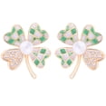 thumbnail image 1 of Fashion Clover Design Alloy Earrings for Women Multi Color Perfect for St Patricks Day Celebrations, 1 of 8