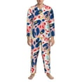 thumbnail image 4 of Kll Leopard Print (2) Sleepwear Mens Flannel Pajamas,Long Cotton Pj Set, 4 of 9