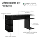thumbnail image 4 of Escritorio Gamer Madesa Para Pc Y Consola Negro Madesa Gamer, 4 of 10