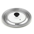 thumbnail image 1 of Cook N Home Stainless Steel with Glass Center Universal Lid, Fits 8, 10.25, 11, and 12-Inch, Silver, 1 of 6