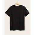 thumbnail image 3 of Camiseta básica para mujer de veranoBunny Print T-Shirt, Casual Crew Neck Short Sleeve T-Shirt, Women's&nbspClothingFather's Day, MotherCamisetas de verano para mujer, manga corta, cuello redondo, c, 3 of 7