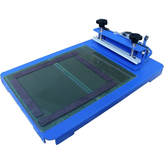 INTSUPERMAI 1 Color 1 Station Silk Screen Printing Press Machine Spinning Screen Printer for T-Shirt DIY Two Directions Shaking Head