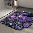 thumbnail image 2 of 1pc A Black Cat Looking Absorbent Non-Slip Bathroom Thickened Flannel Rug Decor,Soft,Quick Drying,Suitable For Indoor/outdoor Use,Bathrooms,Bedrooms,Kitchens,Terrace,Laundry Rooms,16"x24", 2 of 9