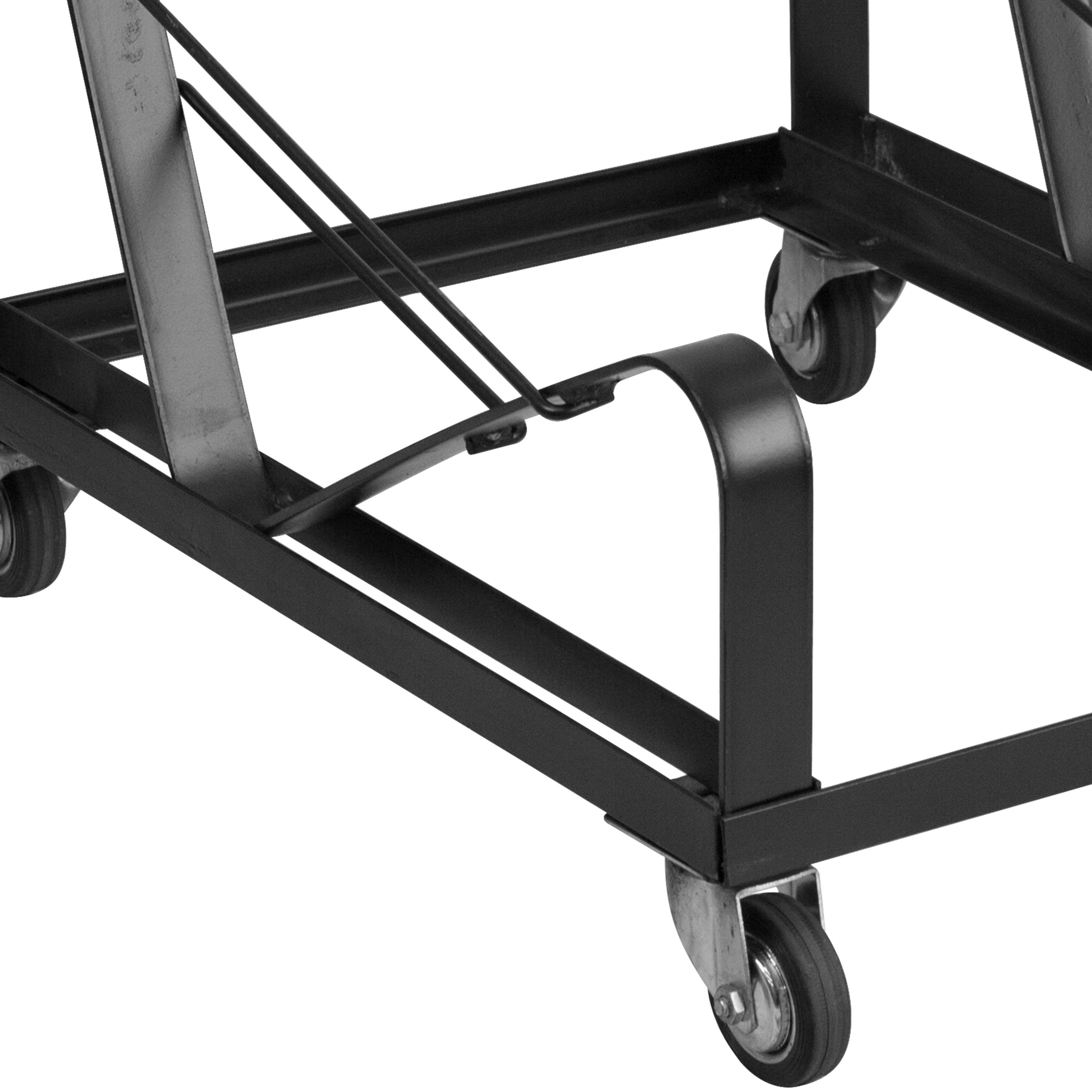 Flash Furniture HERCULES Series Black Steel Sled Base Stack Chair Dolly - image 4 of 4