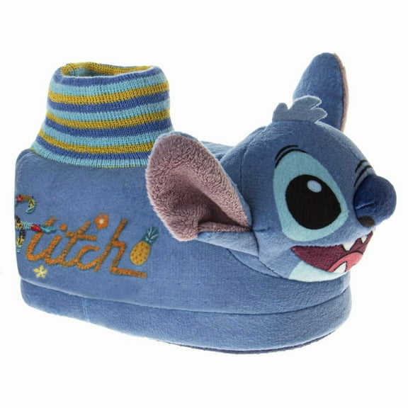 Disney Stitch Dual Sizes Slippers. (Toddler Little Kids), Purple, Size: 506
