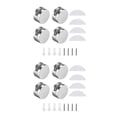 thumbnail image 5 of 8Pcs Mirror Clips Glass Mirror Wall Hanging Holder Fixings Hardware For Home Bathrooms Dressing Table Zinc Alloy 26.5X13.5Mm, 5 of 9