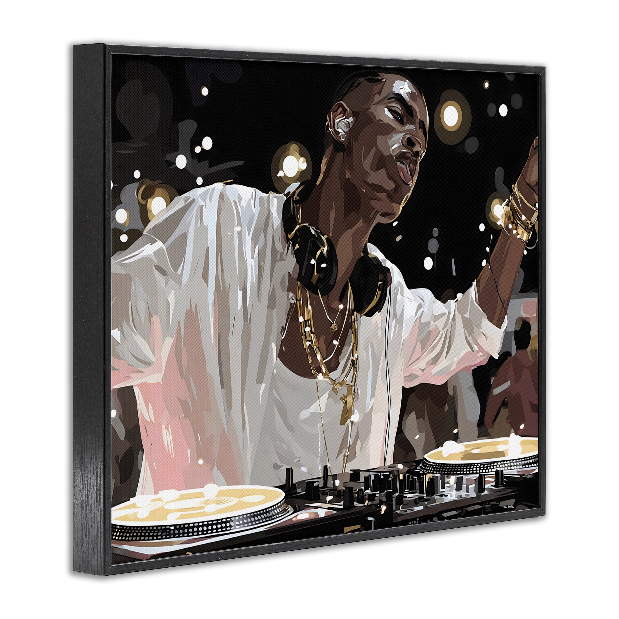 Stupell Industries Music In His Soul Black Framed Giclee Art, design by Franklyn Gregory