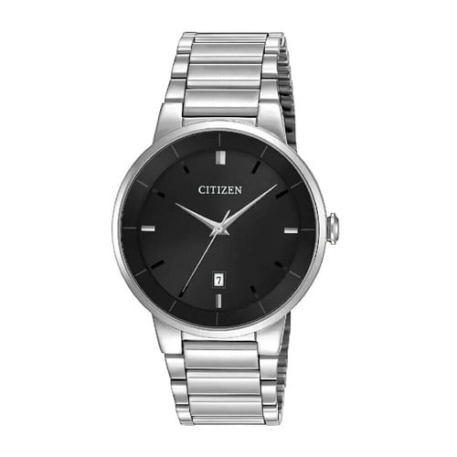 Citizen Men's Corso Quartz Black Dial Stainless Steel Watch  BI501059E NEW