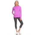 thumbnail image 3 of Women's Seamless Full Zipper Jacket with Hoodie and Thumb Holes, 3 of 6