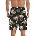thumbnail image 5 of Xysaqa Big & Tall Men's Pajama Short Pants, Funny Dog Paw Printed Lounge Shorts for Women Plus Size Soft Elastic Waist Sleep Shorts 3X 4X 5X Summer Savings (Unisex), 5 of 8