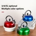 thumbnail image 5 of TOPRenddon 2.5L Stainless Steel Whistling Tea Kettle - Stovetop & Induction Compatible Red Tea Pot with Cool-Touch Handle & Loud Whistle (Multi-Heat Source), 5 of 9