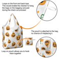 thumbnail image 4 of 5 Pack Foldable Shopping Bag,Classic Halloween Pumpkins Pattern Reusable Grocery Bags with Pockets,Large Reusable Tote Bags with Handles Waterproof & Lightweight, 4 of 6