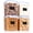 Blue, variant on PETGLE Food Storage Containers 2.5L / 84.5oz, 4 Pieces BPA Free Plastic Airtight Canister for Flour, Sugar, Baking Supplies, with 4 Measuring Cups and 24 Labels, Blue